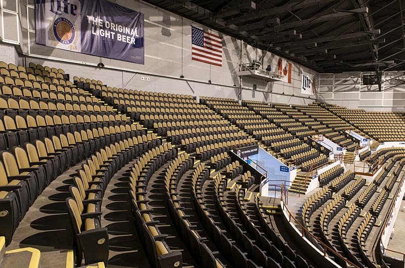 UW Milwaukee Panther Arena model 91.12.20.4 Millennium arena chairs and