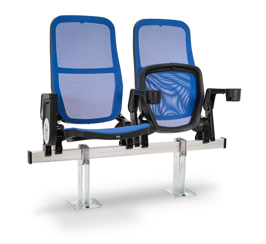 Centura Mesh CT380 rail-mounted high-back mesh seating for for…